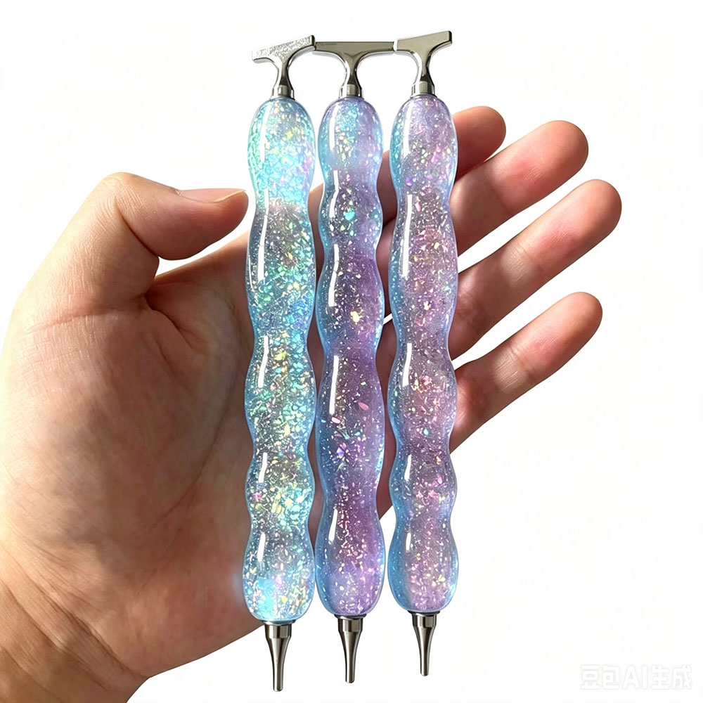 New Pink Blue Shiny Diamond Pa - Embroidery Rose recension och pris
