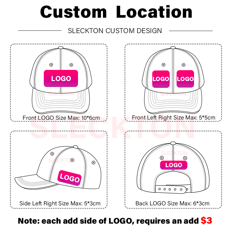 SLECKTON Custom Baseball Cap F - Embroidery Design Logo recension och pris