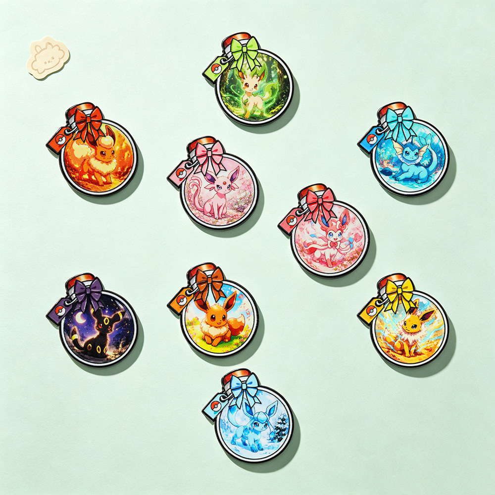 9Pcs Cute Eevee Umbreon Fox Bo - Embroidery Reddit recension och pris